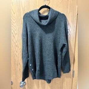 Elegant Charcoal Turtleneck Sweater